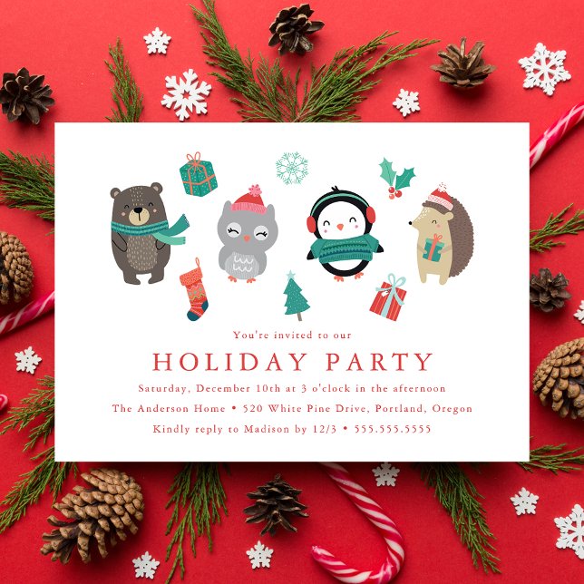 Invitación Amigos de invierno | Fiesta de vacaciones (Subido por el creador)