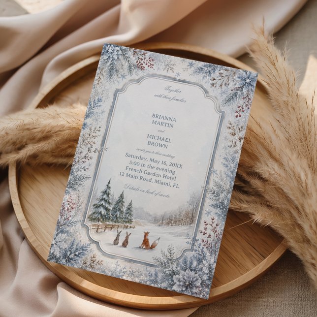 Invitación Amigos del Bosque Bajo el Invierno (Subido por el creador)