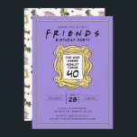 Invitación AMIGOS™ | El que tiene 40 años<br><div class="desc">Celebra tu 40 cumpleaños con esta invitación temática de los AMIGOS™, inspirada en el icónico programa de televisión. Personalízalo con los detalles de tu fiesta para crear una invitación memorable que encantará a los fans de la serie. Ideal para añadir un toque de nostalgia de los años 90 a tu...</div>