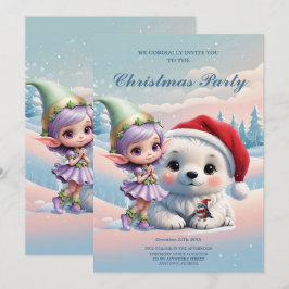 Invitación Amigos en un mundo de fantasía.