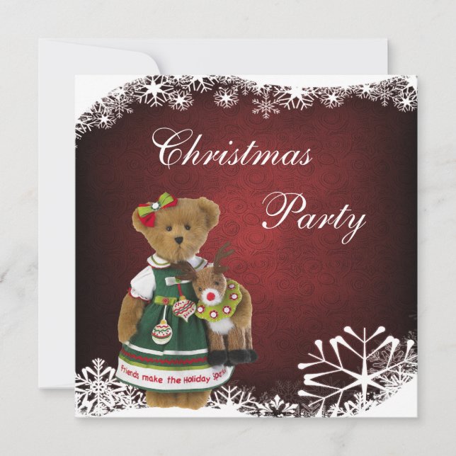Invitación Amigos hacen que los Navidades de la fiesta tengan (Anverso)