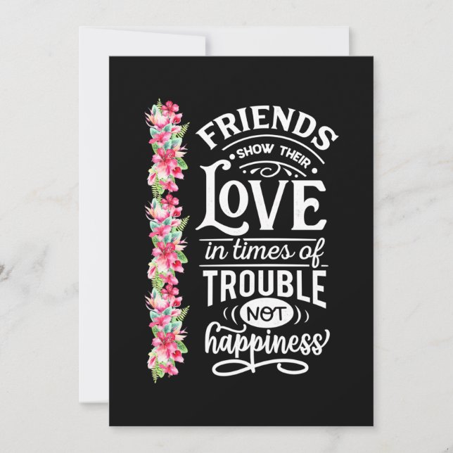 Invitación Amigos Muestran Su Amor (Anverso)