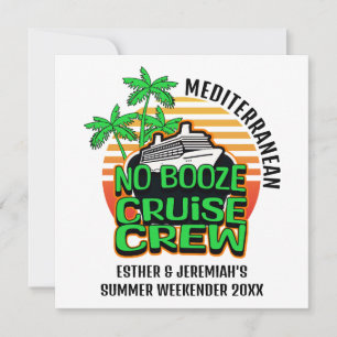 Invitación Amigos NO BOOZE CRUISE CREW Destination Group