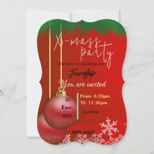 Invitación Amigos para Navidades