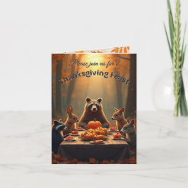 Invitación Amigos y familia del Fiesta del Día de Acción de G