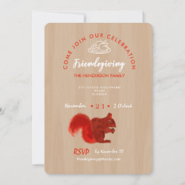 Invitación Amistad, celebración agradecida, Rústica