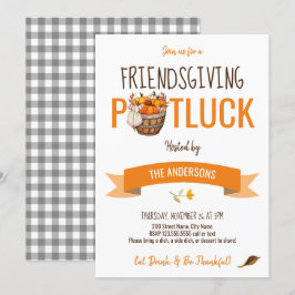 Invitación Amistad con Potluck