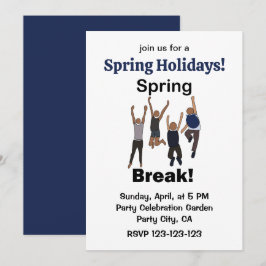 Invitación Amistad de Vacaciones de Primavera