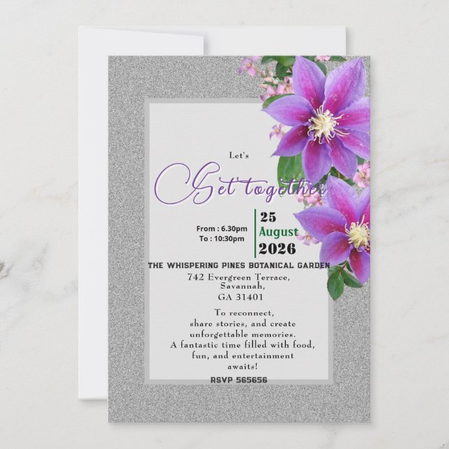 Invitación Amistad feliz (Anverso)