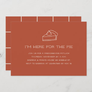 Invitación Amistad Funny Minimalista Terra Cotta