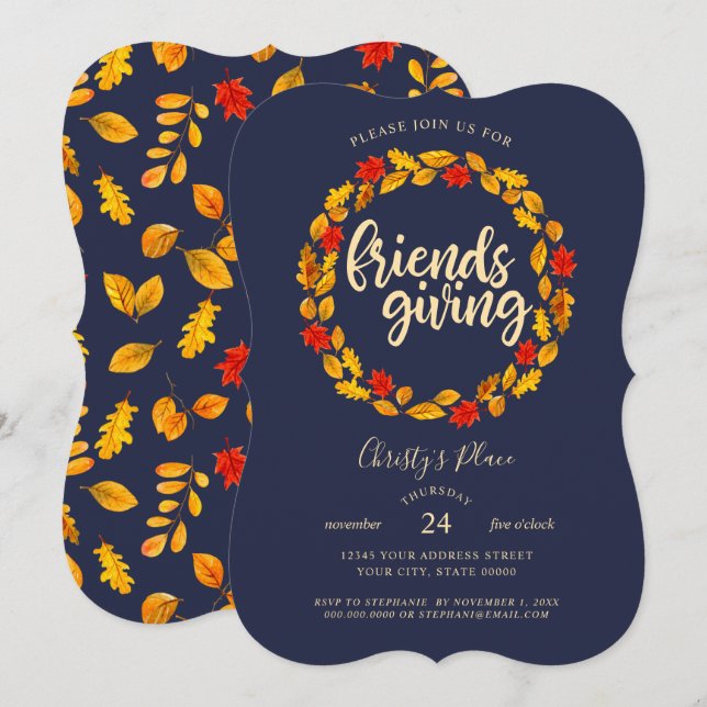 Invitación Amistad, la Marina de Otoño deja la corona (Anverso / Reverso)