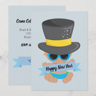 Invitación amistosa del fiesta del niño del Año