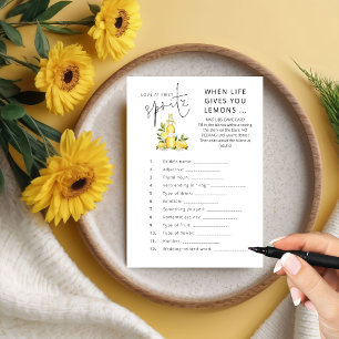 Invitación Amo 1 juego de ducha de novia Spritz Mad Libs