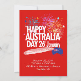 Invitación "AMO A AUSTRALIA" Día de Australia 26 de enero