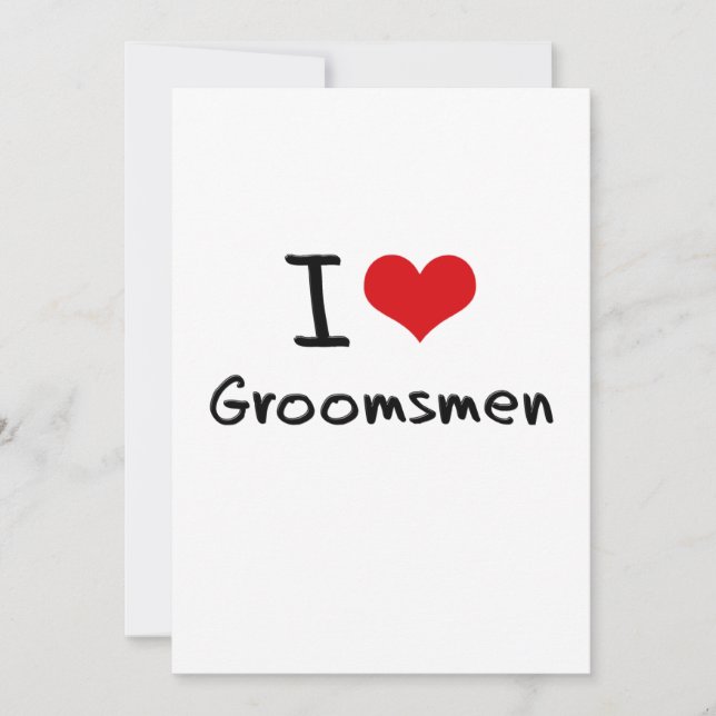 Invitación Amo a los Groomsmen (Anverso)