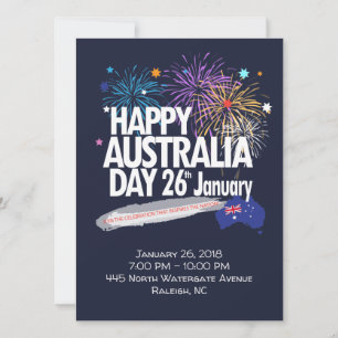 Invitación "AMO AUSTRALIA" Día de Australia 26 de enero