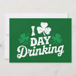 Invitación Amo Beber Durante El Día Divertido Día De San Patr