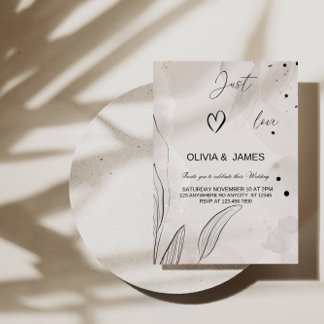 Invitación Amo Elegante Boda