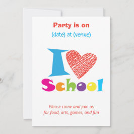 Invitación Amo La Escuela. De vuelta a la graduación de Perso
