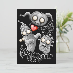 Invitación Amo Monstruos porque la Gente Apesta