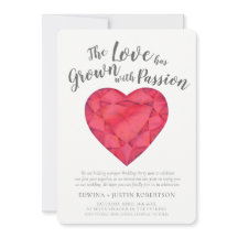 Amor a la acuarela de rubí después de la fiesta de