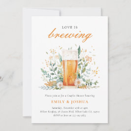 Invitación Amor a la cerveza está preparando Parejas Invitaci