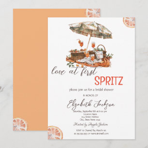 Invitación Amor a las acuarelas en primer picnic de Spritz