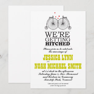 Invitación Amor a las bicicletas de cosecha