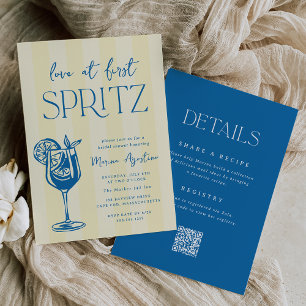 Invitación Amor a Primera Copa Bridal Shower Todo en Uno