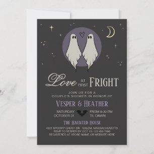 Invitación Amor a Primera Espantada: Fiesta de una Pareja Les