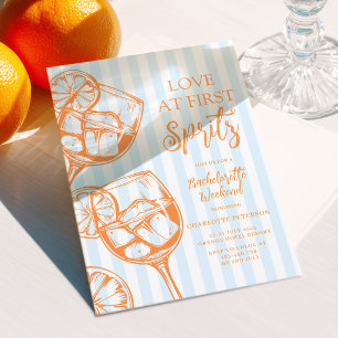 Invitación Amor a Primera Spritz Aperol Despedida de Soltera