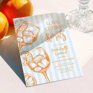 Invitación Amor a Primera Spritz Aperol Despedida de Soltera