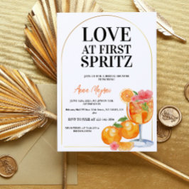 Invitación Amor a Primera Spritz Cóctel de Limón Despedida de