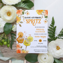 Amor a Primera Spritz Cóctel Floral para Despedida