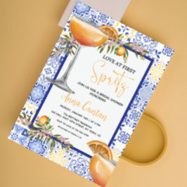 Invitación Amor a Primera Spritz Desayuno Nupcial Mediterráne