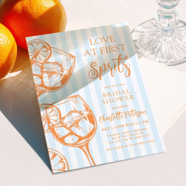 Invitación Amor a Primera Spritz Despedida de Soltera (Subido por el creador)