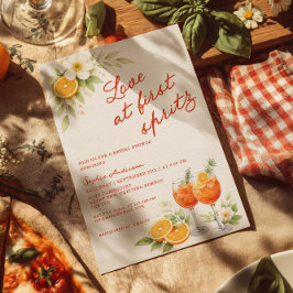 Invitación Amor a Primera Spritz Despedida de Soltera