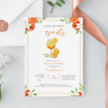 Amor a Primera Spritz Despedida de Soltera Cóctel
