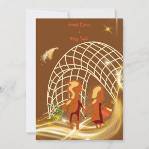 Invitación Amor al chocolate bajo el boda de las estrellas