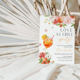Invitación "¡Amor al primer espritz!" Fiesta Bridal Shower