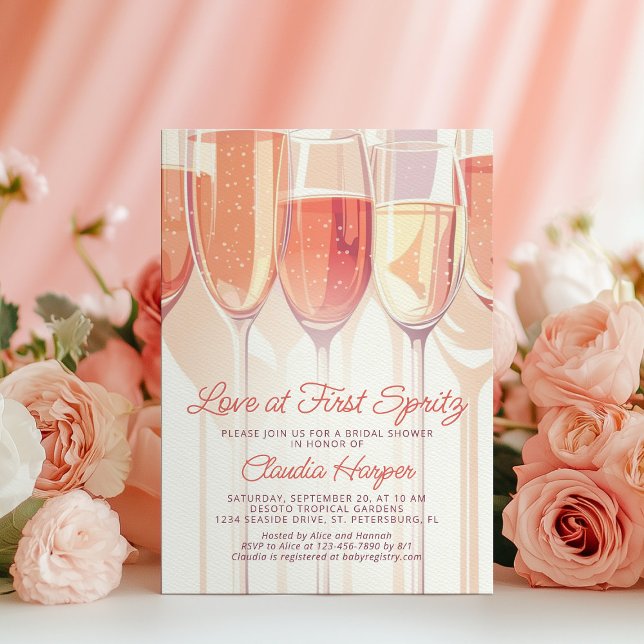 Invitación Amor Al Primer Spritz Bridal Shower (Subido por el creador)