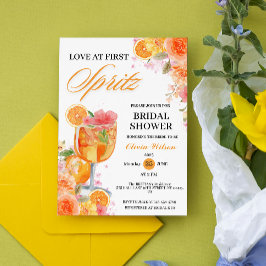 Invitación Amor al primer Spritz Despedida de Soltera en Acua