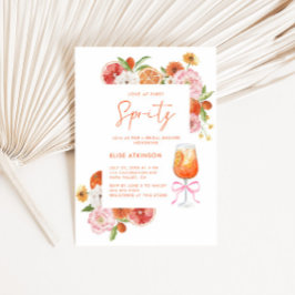 Invitación Amor Al Primer Spritz Floral Bridal Shower