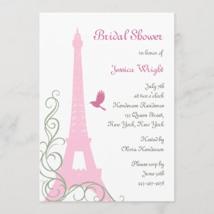 Invitación Amor Aves Ducha de novia