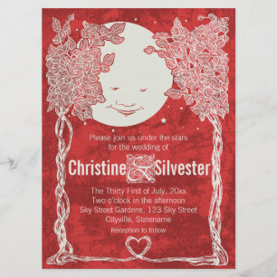 Invitación Amor bajo las estrellas, boda
