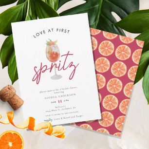 Invitación Amor caprichoso en primera ducha espritz de novia