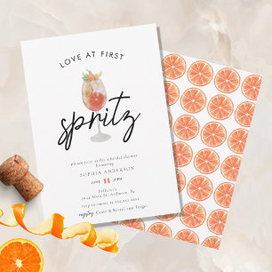 Invitación Amor caprichoso en primera ducha espritz de novia