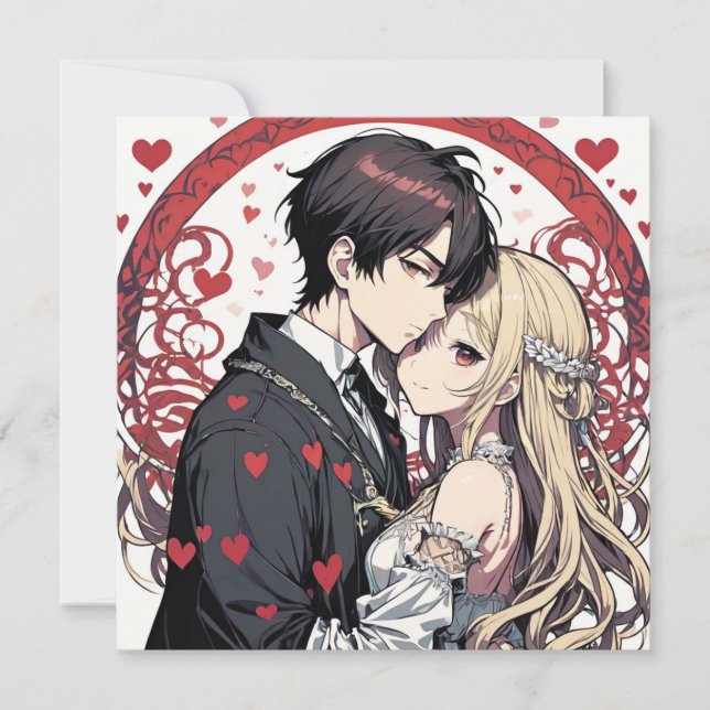 Invitación Amor de Anime (Anverso)