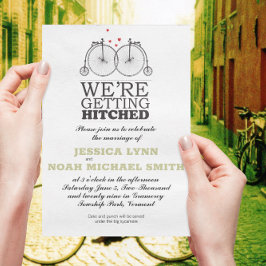 Invitación Amor de Bicicleta Vintage