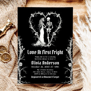 Invitación Amor De Halloween En Primera Parte De La Fright Pa
